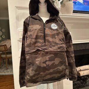 Lacrosse Theme Camo Windbreaker Jacket with Hood